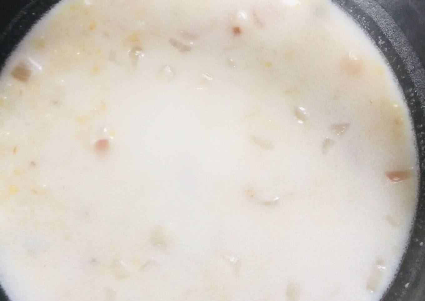 Wheat kanjee with coconut milk