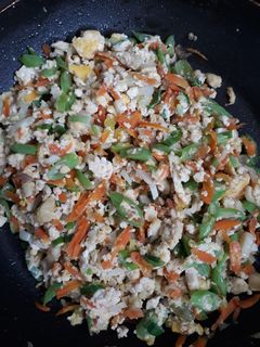 Foto resep Orak arik telur, sayur, dan tahu