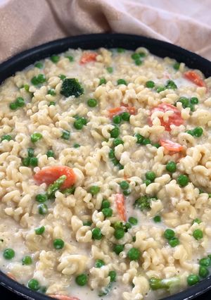 Une photo de Coquillettes à la crème