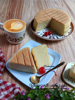 Foto resep Cheese milk ogura cake
