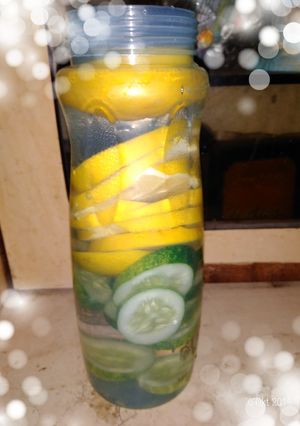 Foto resep Infuse water lemon and cucumber 🥒🥒🥒🍋🍋🍋