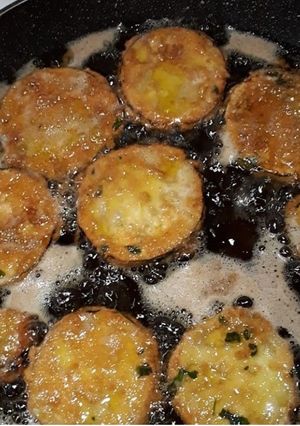 Une photo de Aubergines frittes