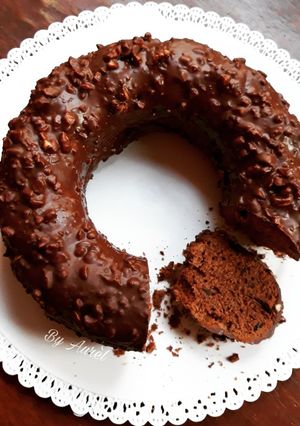 Une photo de ☆Gâteau Chocolat à la Fleur de Sel de Guérande et Glaçage Rocher☆