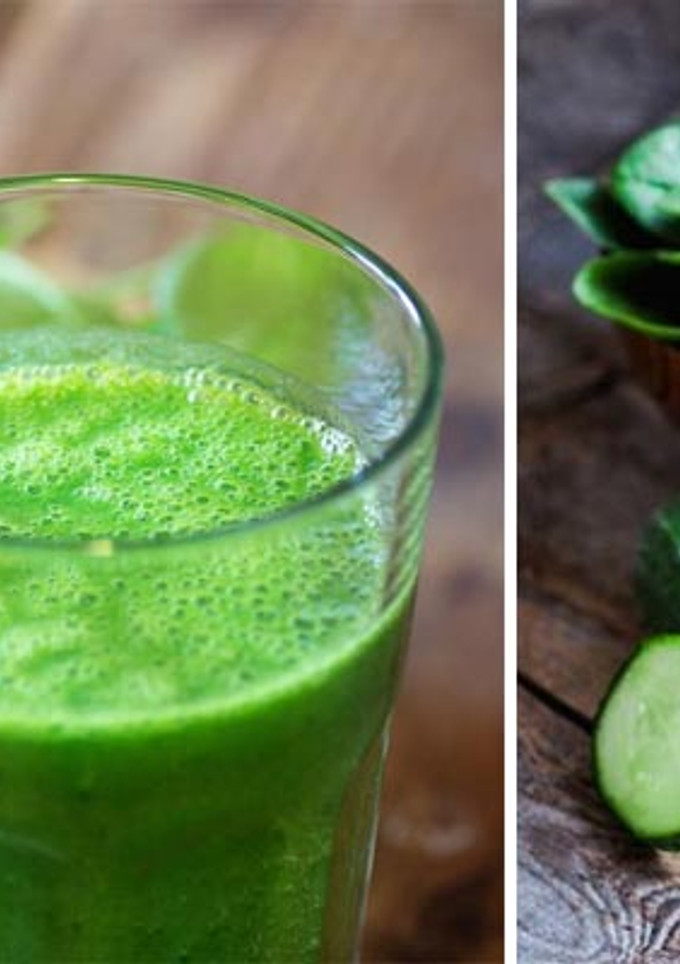 Una foto de Batido verde lleno de energía