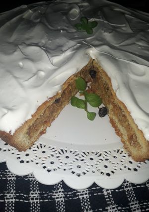 Una foto de Pastel de novia, al estilo de mi madre