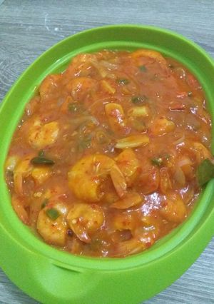 Foto resep Udang saos padang
