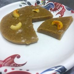 A picture of FingerMillet Halwa Cake.
