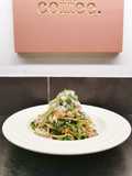 Ham hock & broc spaghetti