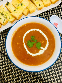 A picture of Cream of Tomato soup in my style.