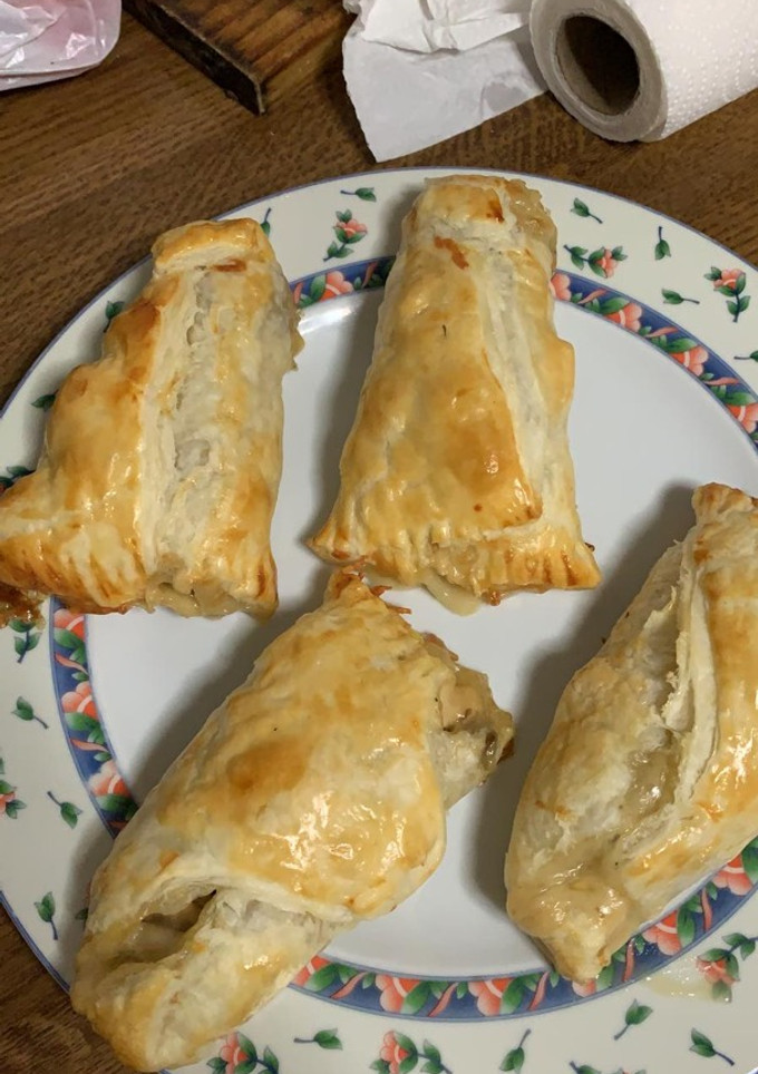 Una foto de Wraps de hojaldre con pollo y champiñones