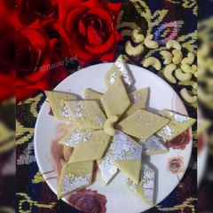 A picture of Kaju katli.