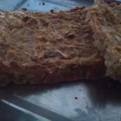 Una foto de Budín de manzana sin harina