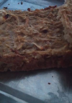 Una foto de Budín de manzana sin harina