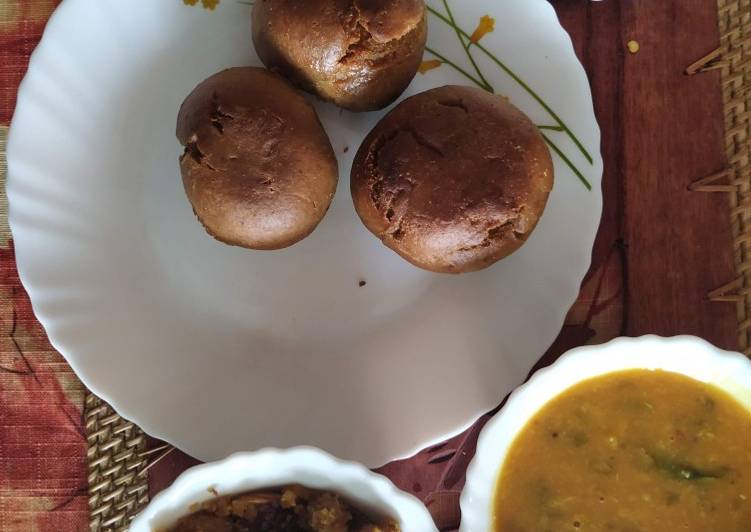 Easiest Way to Prepare Super Quick Homemade Daal, bati and churma