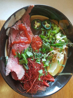 A picture of Pho Bo (Thai Beef Soup).