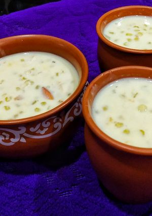 A picture of Sago Pearls kheer.