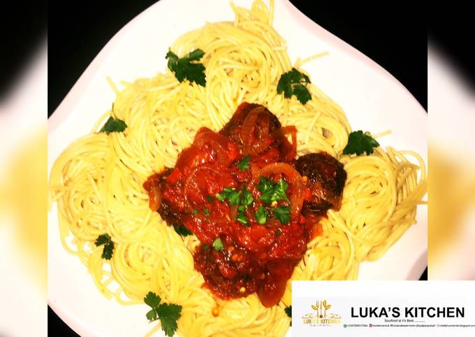 Recipe of Eric Ripert Easy Homemade Spaghetti and meatball sauce