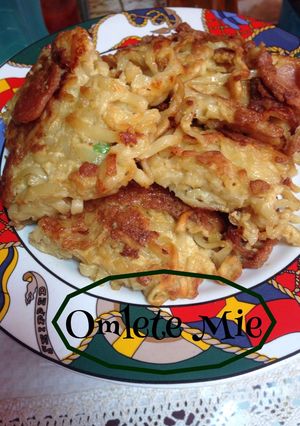 Foto resep Omlete Mie