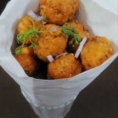 A picture of Sweet corn pakoda.