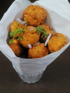 A picture of Sweet corn pakoda.