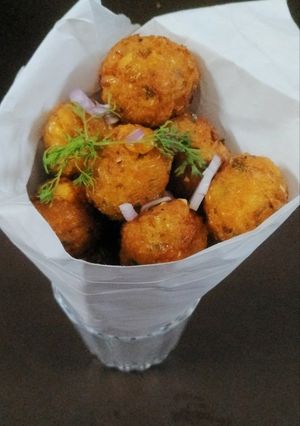 A picture of Sweet corn pakoda.