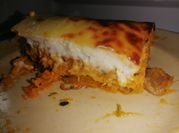 Una foto de soufflé de calabacín