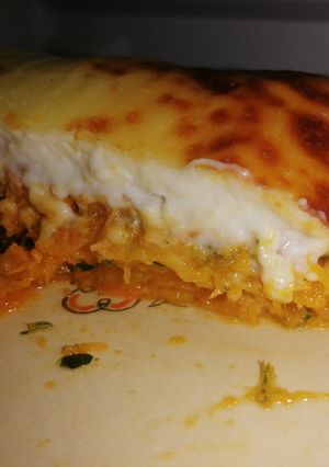 Una foto de Soufflé de calabacín