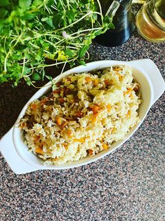 Sütőtökös rizs recept fotója