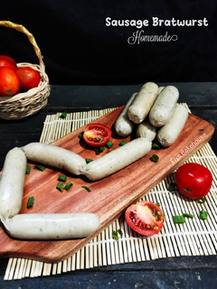 Foto resep Sausage Bratwurts homemade / sosis rumahan rasa pabrikan