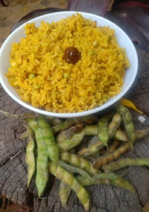 A picture of Lilva Beans Khichadi.