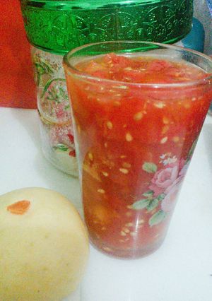 Foto resep Jus tomat 3menit 3bahan dg 73 manfaat