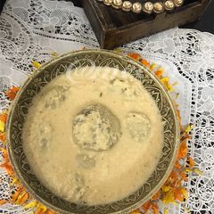 A picture of Doodh Puli(Bengali Sweet).