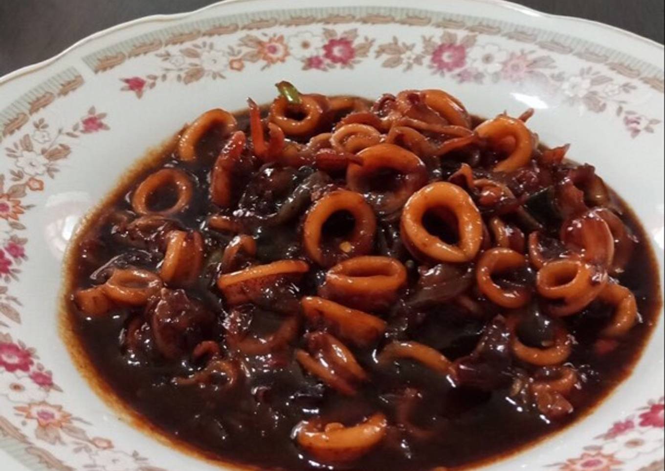 cumi dengan lada hitam