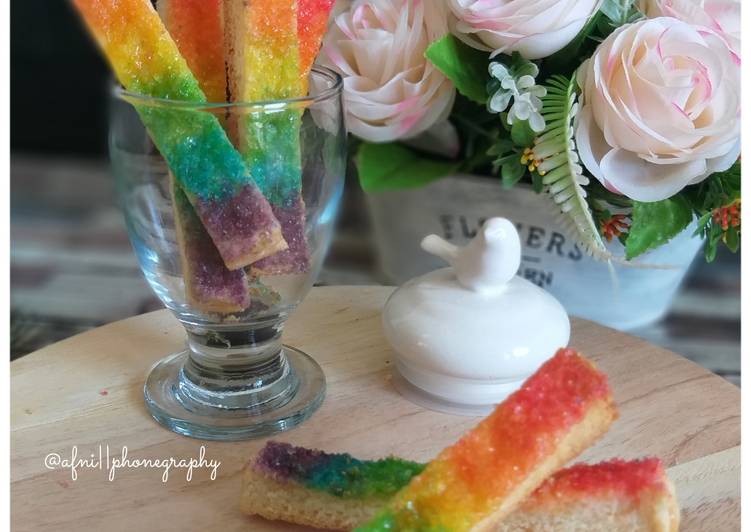 Resep Bagelen Rainbow🌈🌈 (roti tawar) ☆Minggu 22☆, Lezat