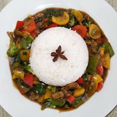 A picture of One Exotic Plate.