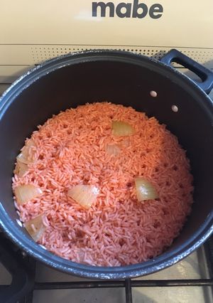 Una foto de Arroz rojo