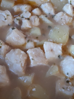 Una foto de 127. Lomos de merluza con patatas