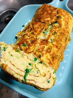 珠蔥起司玉子燒 的食譜成品照片