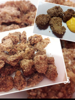 Una foto de Nuggets de carne con mayonesa de zanahoria 🥕🥩