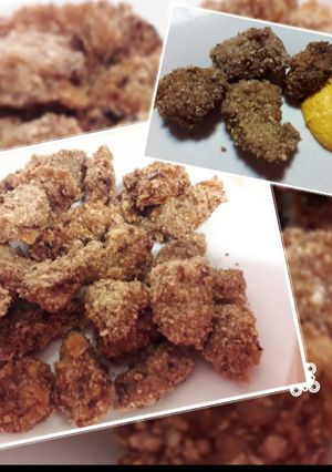 Una foto de Nuggets de carne con mayonesa de zanahoria 🥕🥩