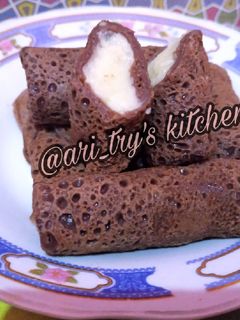 Foto resep Dadar Gulung Coklat Isi Fla
