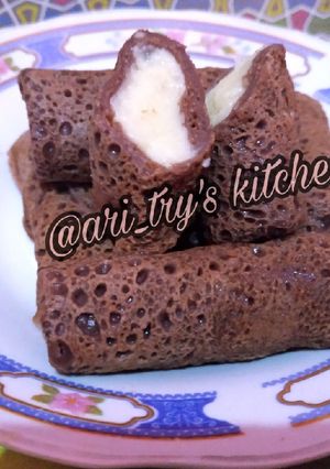 Foto resep Dadar Gulung Coklat Isi Fla