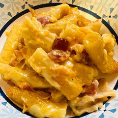 A picture of Creamy Baked Bacon 🥓 Ziti.
