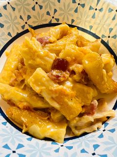 A picture of Creamy Baked Bacon 🥓 Ziti.