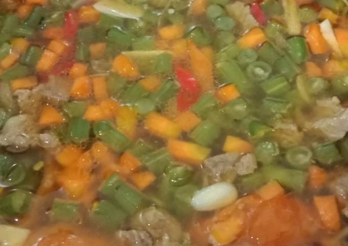 Resep Asem Asem Daging Buncis Wortel Oleh Mayasari Cookpad