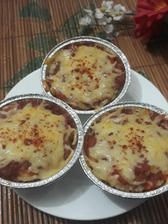 Foto resep Spicy Cheesy Bolognaise Baked Rice Ala Chef Desi