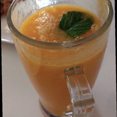 Mango pineapple juice A picture of Mango pineapple juice.