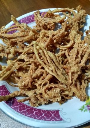 Foto resep 38. Enoki crispy lada hitam