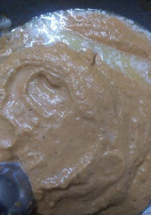 A picture of Paneer tikka masala gravy.