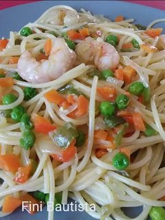 Una foto de Espaguetis tres delicias